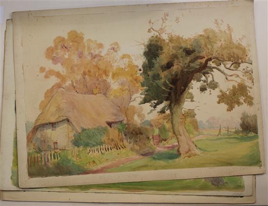 Brooke Harrison & Others Views of Sussex, principally the Adur Valley, largest 15.5 x 21.5in.
